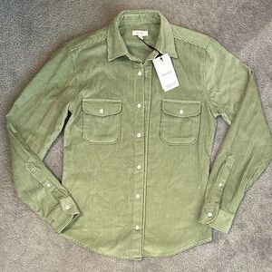 NWT Reiss Olive Corduroy Twin Pocket Women’s Overshirt
